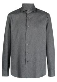 Corneliani cutaway-collar cotton shirt - Grigio