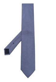 Corneliani interwoven-pattern silk tie - Blu