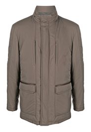 Corneliani high-neck padded jacket - Verde