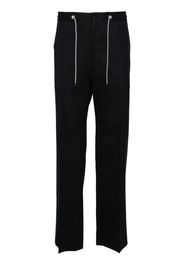 Corneliani drawstring tapered-leg trousers - Blu