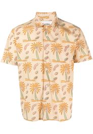 Corridor palm-tree print cotton shirt - Toni neutri