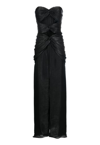 Costarellos Brigitta cut-out off-shoulder gown - Nero