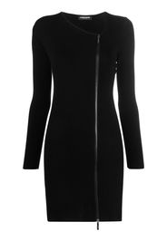 costume national contemporary zip-detail mini dress - Nero