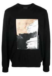 costume national contemporary graphic print cotton sweatshirt - Nero