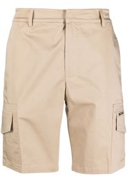 costume national contemporary logo-plaque concealed-fastening cargo shorts - Toni neutri