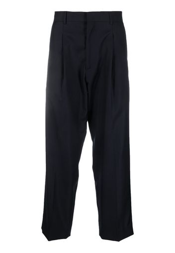 Costumein pleat-detail straight-leg trousers - Blu