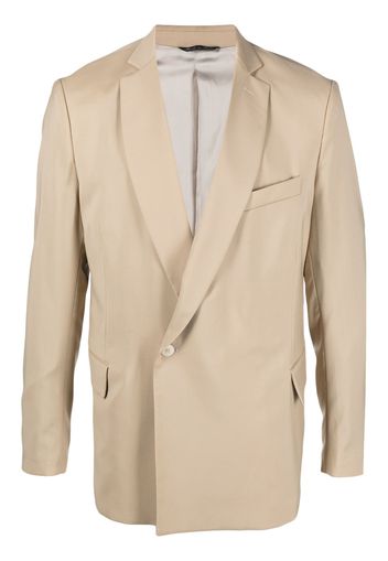 Costumein off-centre button wool blazer - Toni neutri