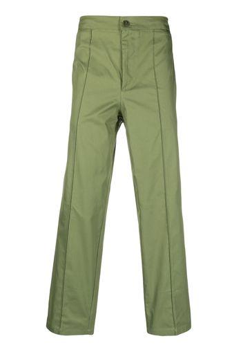 Costumein pressed-crease straight-leg trousers - Verde