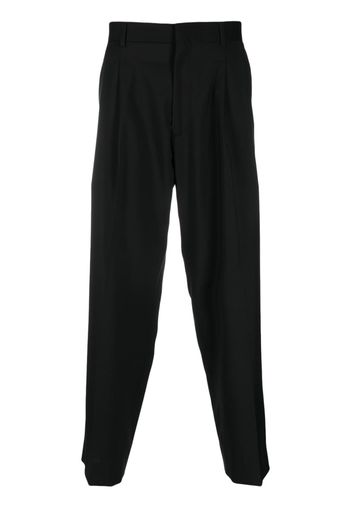 Costumein virgin wool tapered-leg trousers - Nero