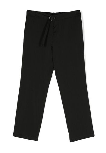 Costumein belted straight-leg trousers - Nero