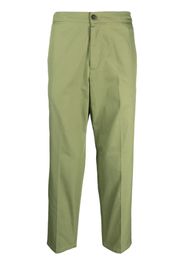 Costumein straight-leg cotton trousers - Verde