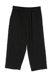 Costumein drawstring straight-leg trousers - Nero