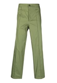 Costumein pressed-crease straight-leg trousers - Verde