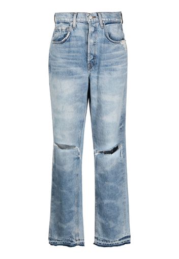 Cotton Citizen Kate straight-leg ripped jeans - Blu