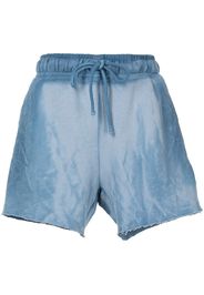 Cotton Citizen Shorts sportivi con effetto schiarito - Blu