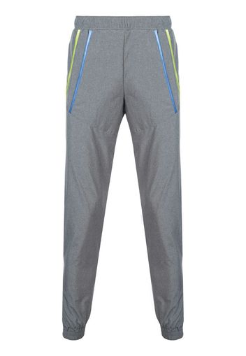 stripped pocket track pants