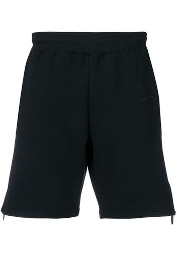 Pantaloni corti con zip laterale