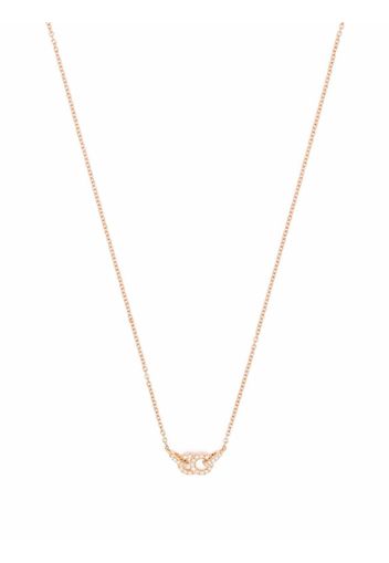 Courbet 18kt recycled rose gold Céleste diamond small pendant necklace - Rosa