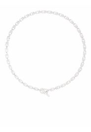 Courbet Choker a catena CELESTE in oro bianco riciclato 18kt con diamanti - Argento