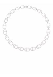 Courbet Collana CELESTE in oro bianco riciclato 18kt con pavé di diamanti - Argento