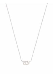 Courbet 18kt recycled white gold Céleste diamond small pendant necklace - Argento