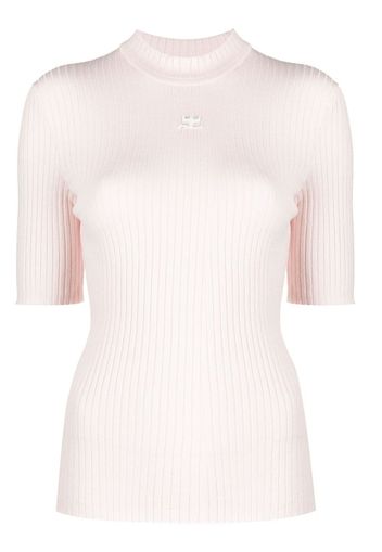 Courrèges Maglione a coste - Rosa