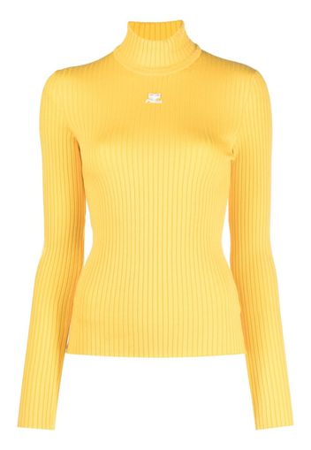 Courrèges Maglione a coste - Giallo