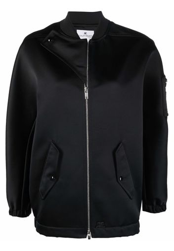 Courrèges Bomber con zip - Nero