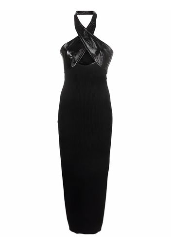 Courrèges Abito midi con dettaglio cut-out - Nero