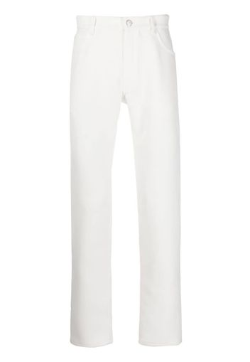 Courrèges Pantaloni slim con vita media - Bianco