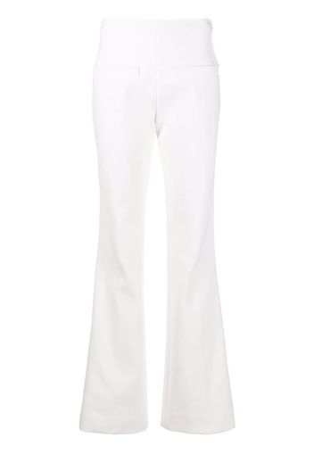 Courrèges cut-out tailored flared trousers - Bianco