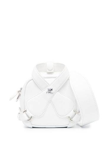 Courrèges Borsa tote con logo - Bianco