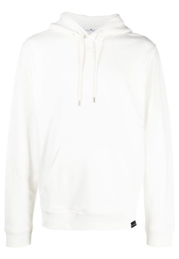 COURRÈGES logo drawstring hoodie - Bianco