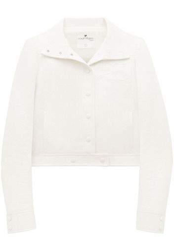 Courrèges Giacca-camicia con applicazione - Bianco
