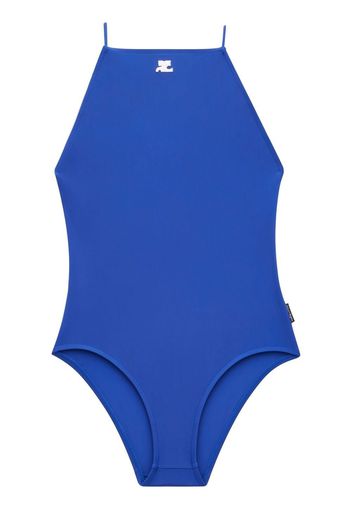 Courrèges Costume intero Reedition con logo - Blu