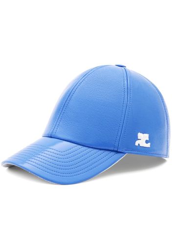 Courrèges Cappello da baseball con applicazione - Blu