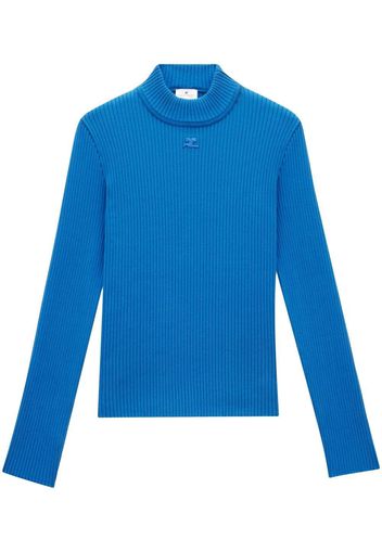 Courrèges Maglione a coste - Blu