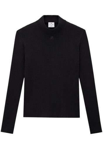 Courrèges Maglione con applicazione - Nero