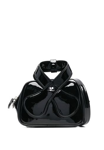 Courrèges patent-leather bag - Nero