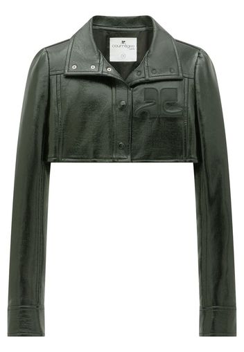 Courrèges cropped cotton jacket - Nero