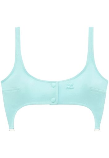 Courrèges Reggiseno a balconcino - Blu