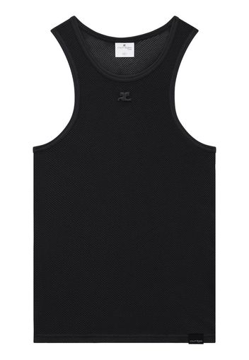 Courrèges sleeveless tank top - Nero