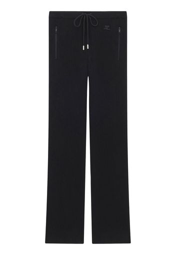 Courrèges Pantaloni Iconique a coste - Nero