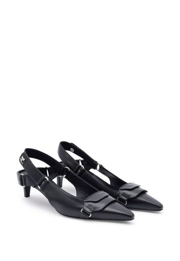 Courrèges Pumps in pelle Racer - Nero