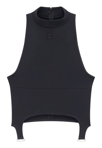 Courrèges Top smanicato - Nero