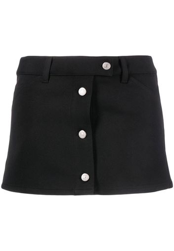 Courrèges Workwear button-up miniskirt - Nero