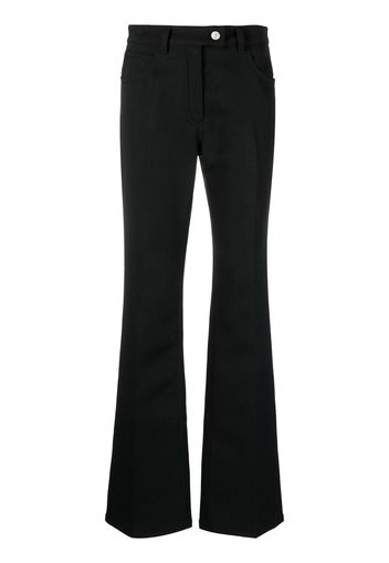 Courrèges mid-rise flared trousers - Nero