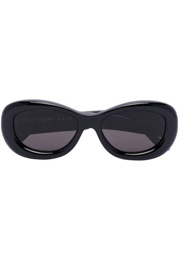 Courrèges oval-frame sunglasses - Nero