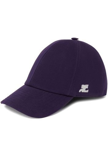 Courrèges logo-patch baseball cap - Viola