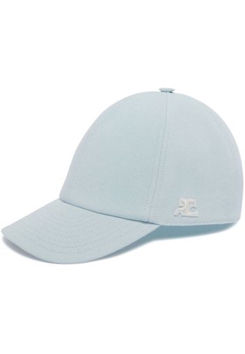 Courrèges Cappello da baseball con applicazione - Blu